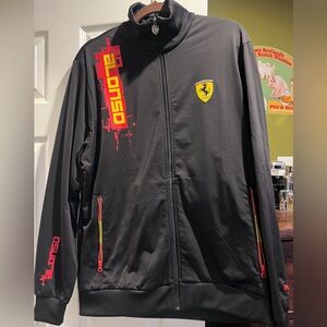 Puma Ferrari Alonso Black Jacket XL NWOT